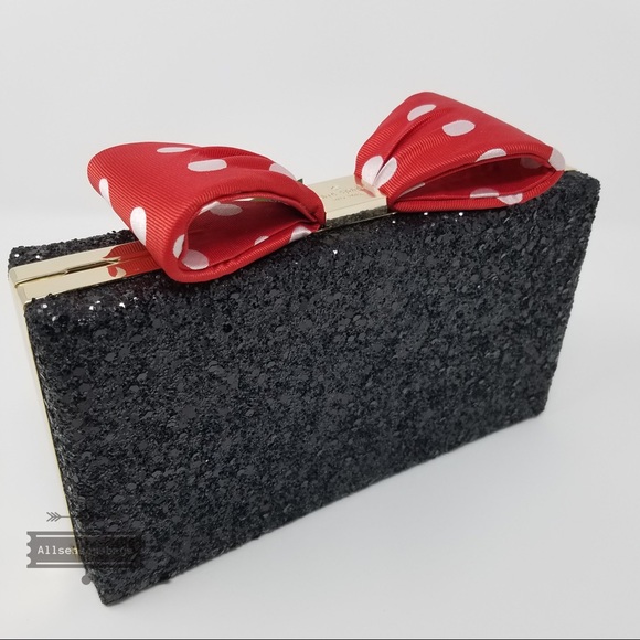 Kate spade Minnie Mouse glitter clutch crossbody - Picture 3 of 6